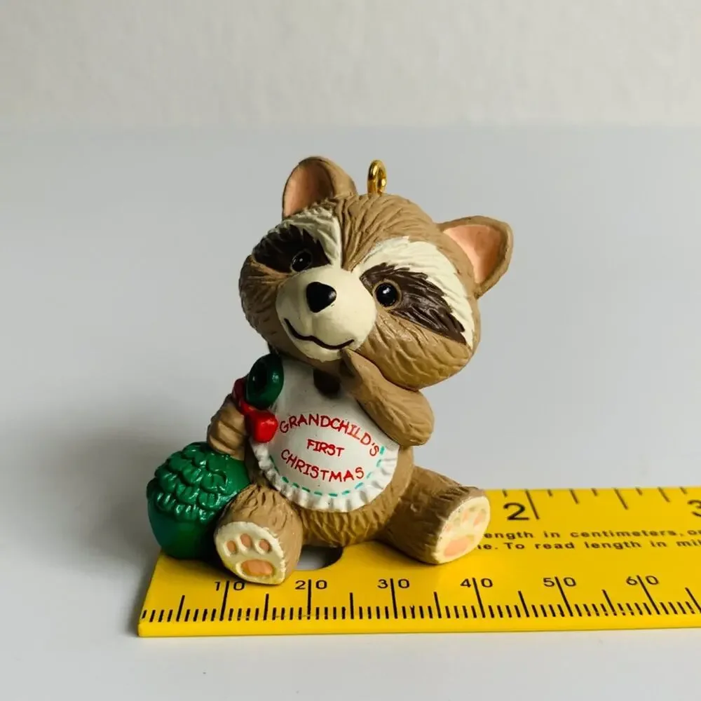 1993 Hallmark Baby Raccoon Ornament